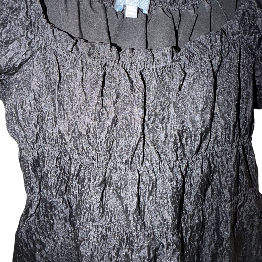 ANTONIO MELANI Black Textured Midi Dress - Picture 2 of 5